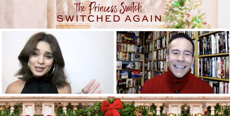 VANESSA HUDGENS INTERVIEW – “THE PRINCESS SWITCH: SWITCHED AGAIN”