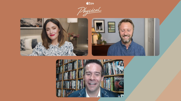Rose Byrne and Rory Scovel Talk PHYSICAL – Self-Talk, Aerobics, and More