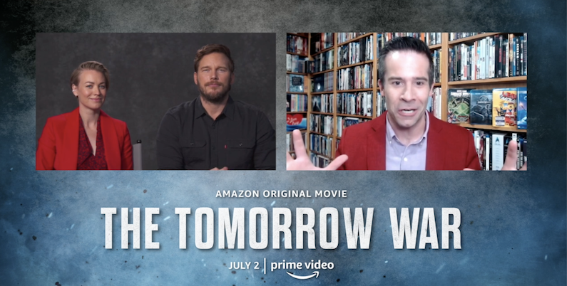 Chris Pratt Talks THE TOMORROW WAR with Yvonne Strahovski and Sam Richardson
