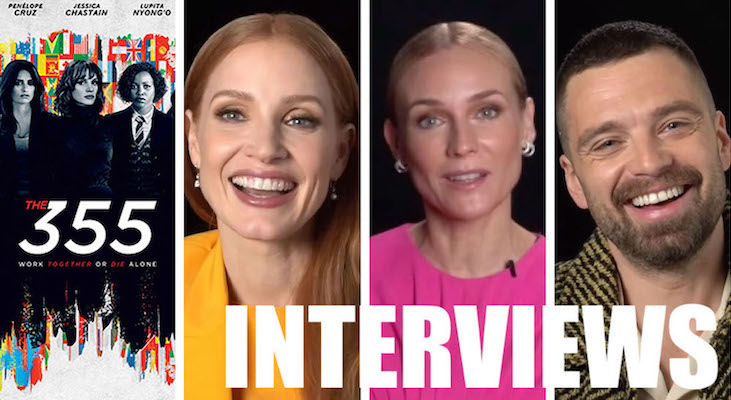 THE 355 Cast Interviews – Jessica Chastain, Diane Kruger, Sebastian Stan