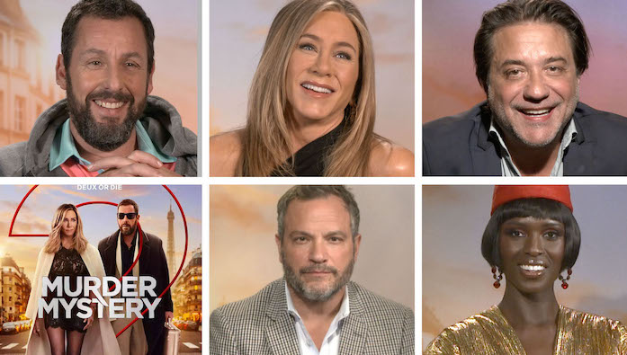 MURDER MYSTERY 2 Interviews – Adam Sandler, Jennifer Aniston, Jodie Turner-Smith, Enrique Arce, Jeremy Garelick