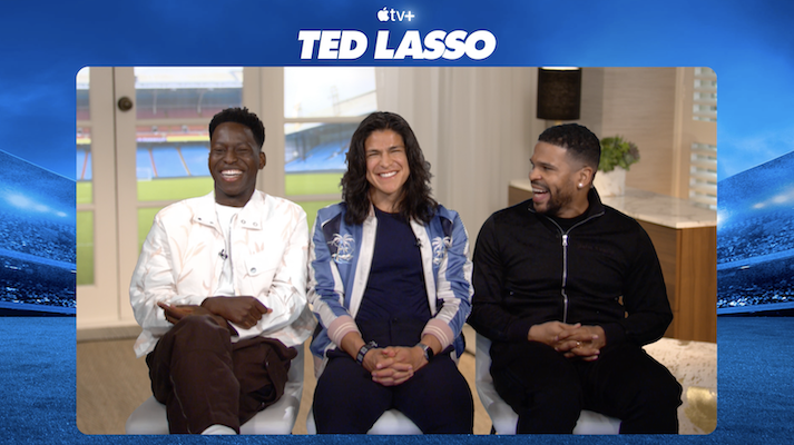 TED LASSO Cast Interviews – Toheeb Jimoh, Cristo Fernández, Kola Bokinni on Season 3