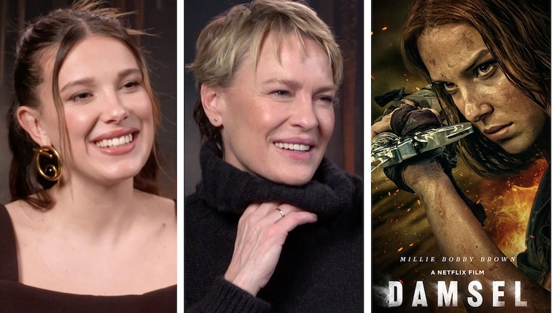 DAMSEL Interviews with Millie Bobby Brown and Robin Wright
