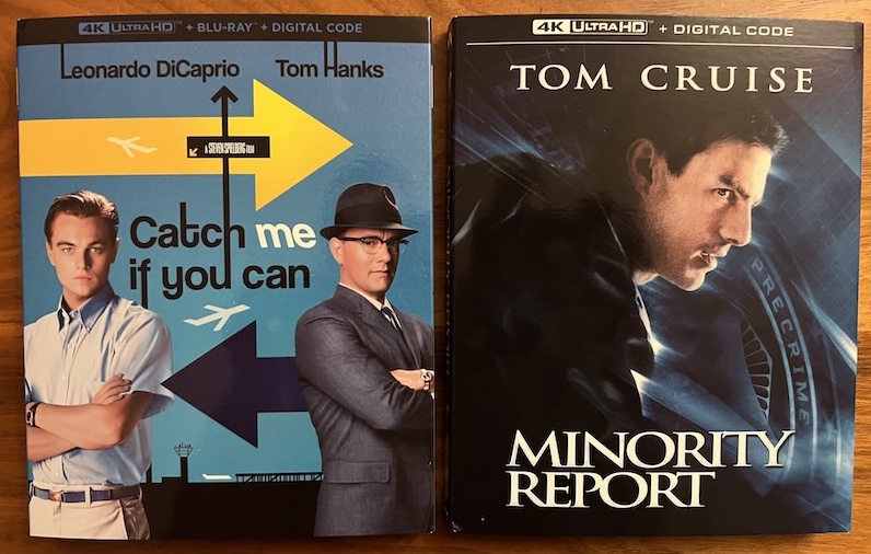 New on 4K: CATCH ME IF YOU CAN and MINORITY REPORT