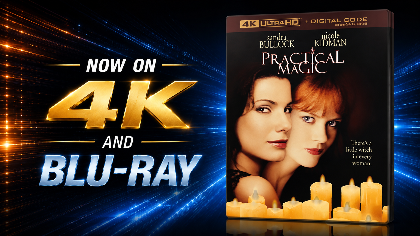Now on 4K and Blu-Ray: PRACTICAL MAGIC